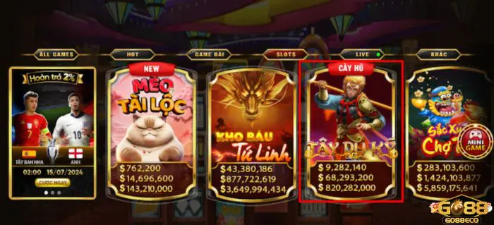 Người chơi nhấn chọn game Tây Du Ký của Go88Người chơi nhấn chọn game Tây Du Ký của Go88